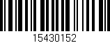 Código de barras (EAN, GTIN, SKU, ISBN): '15430152'