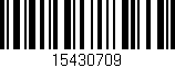 Código de barras (EAN, GTIN, SKU, ISBN): '15430709'