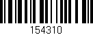 Código de barras (EAN, GTIN, SKU, ISBN): '154310'