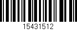 Código de barras (EAN, GTIN, SKU, ISBN): '15431512'