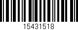 Código de barras (EAN, GTIN, SKU, ISBN): '15431518'