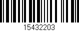 Código de barras (EAN, GTIN, SKU, ISBN): '15432203'