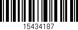 Código de barras (EAN, GTIN, SKU, ISBN): '15434187'