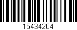 Código de barras (EAN, GTIN, SKU, ISBN): '15434204'