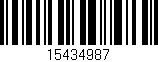 Código de barras (EAN, GTIN, SKU, ISBN): '15434987'