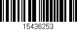 Código de barras (EAN, GTIN, SKU, ISBN): '15436253'