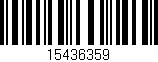 Código de barras (EAN, GTIN, SKU, ISBN): '15436359'