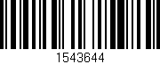 Código de barras (EAN, GTIN, SKU, ISBN): '1543644'