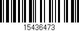 Código de barras (EAN, GTIN, SKU, ISBN): '15436473'