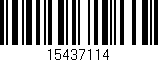 Código de barras (EAN, GTIN, SKU, ISBN): '15437114'