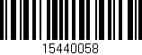Código de barras (EAN, GTIN, SKU, ISBN): '15440058'