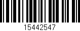 Código de barras (EAN, GTIN, SKU, ISBN): '15442547'