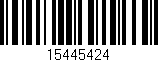Código de barras (EAN, GTIN, SKU, ISBN): '15445424'