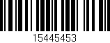 Código de barras (EAN, GTIN, SKU, ISBN): '15445453'
