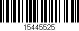 Código de barras (EAN, GTIN, SKU, ISBN): '15445525'