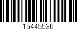 Código de barras (EAN, GTIN, SKU, ISBN): '15445536'