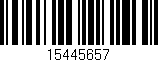 Código de barras (EAN, GTIN, SKU, ISBN): '15445657'