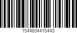 Código de barras (EAN, GTIN, SKU, ISBN): '1544834415443'
