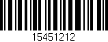 Código de barras (EAN, GTIN, SKU, ISBN): '15451212'