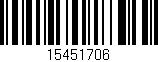 Código de barras (EAN, GTIN, SKU, ISBN): '15451706'