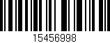 Código de barras (EAN, GTIN, SKU, ISBN): '15456998'