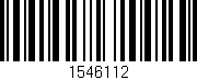Código de barras (EAN, GTIN, SKU, ISBN): '1546112'