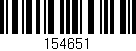 Código de barras (EAN, GTIN, SKU, ISBN): '154651'