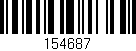 Código de barras (EAN, GTIN, SKU, ISBN): '154687'