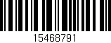 Código de barras (EAN, GTIN, SKU, ISBN): '15468791'