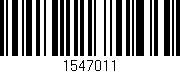Código de barras (EAN, GTIN, SKU, ISBN): '1547011'