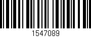 Código de barras (EAN, GTIN, SKU, ISBN): '1547089'