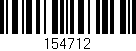 Código de barras (EAN, GTIN, SKU, ISBN): '154712'