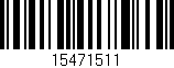 Código de barras (EAN, GTIN, SKU, ISBN): '15471511'