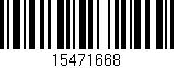 Código de barras (EAN, GTIN, SKU, ISBN): '15471668'