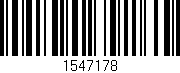 Código de barras (EAN, GTIN, SKU, ISBN): '1547178'