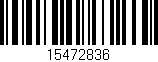 Código de barras (EAN, GTIN, SKU, ISBN): '15472836'