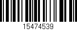 Código de barras (EAN, GTIN, SKU, ISBN): '15474539'