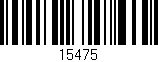 Código de barras (EAN, GTIN, SKU, ISBN): '15475'