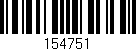 Código de barras (EAN, GTIN, SKU, ISBN): '154751'