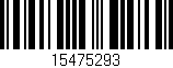 Código de barras (EAN, GTIN, SKU, ISBN): '15475293'