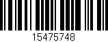 Código de barras (EAN, GTIN, SKU, ISBN): '15475748'