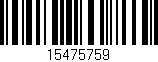 Código de barras (EAN, GTIN, SKU, ISBN): '15475759'
