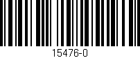 Código de barras (EAN, GTIN, SKU, ISBN): '15476-0'