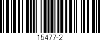 Código de barras (EAN, GTIN, SKU, ISBN): '15477-2'
