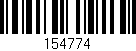 Código de barras (EAN, GTIN, SKU, ISBN): '154774'