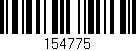 Código de barras (EAN, GTIN, SKU, ISBN): '154775'