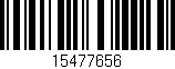 Código de barras (EAN, GTIN, SKU, ISBN): '15477656'