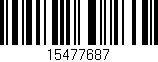 Código de barras (EAN, GTIN, SKU, ISBN): '15477687'