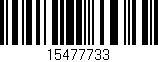 Código de barras (EAN, GTIN, SKU, ISBN): '15477733'