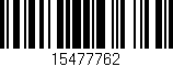 Código de barras (EAN, GTIN, SKU, ISBN): '15477762'